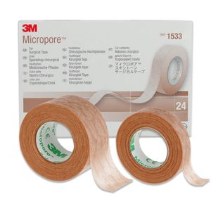 3M™ Micropore™ Rollenpflaster, beige, 1,25 cm x 9,1 m, 1 Rolle, auch für Make-Up