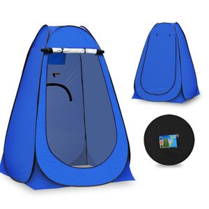 CLIPOP Pop up Duschzelt, Campingzelt, mit Tragetasche für Outdoor, Camping, 150x150x190 cm, Blau