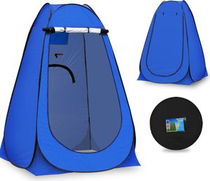 CLIPOP Pop up Duschzelt, Campingzelt, mit Tragetasche für Outdoor, Camping, 150x150x190 cm, Blau