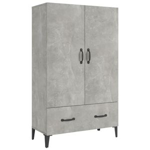 Płyta wysoka beton szara 70x31x115 cm materiał drewnopochodny