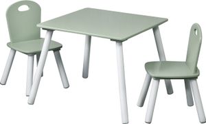 KESPER® Kindertisch mit 2 Stühlen mint – Kinder-Sitzgruppe aus -| Kindermöbel-Set für Kinderzimmer & Spielbereich | 3-teilig 1773313