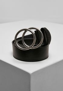 Urban Classics Gürtel Ring Buckle Belt Black/Silver-M