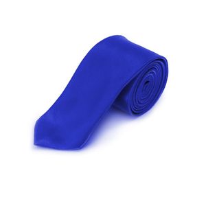 Oblique Unique Krawatte Schlips schmal Binder Style - königsblau