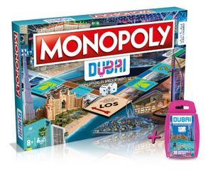 Monopoly - Dubai + Top Trumps Gesellschaftsspiel Bundle