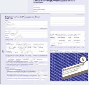 5 Mietverträge 2850 A4 6 seitig mit Hausordnung