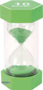 EDUPLAY 120610 Mega klepsydra 10 min, Ø 8,4 x 16 cm, zielona