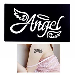 Henna Tattoo Schablone Airbrush Stencil Selbstklebend Angel Engel