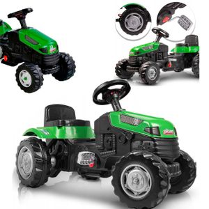 COIL šlapací traktor, jezdící auto, dětský traktor, šlapací vozidlo, jezdící šlapací traktor, klakson, 6stupňové nastavení sedadla, maximální zatížení 50 kg, zelená barva