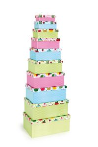 Aufbewahrungsboxen Box Cupcake, 10er Set