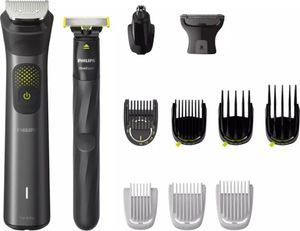 Philips Multigroom Series 9000, 13-in-One-Barttrimmer und Haarschneider inkl. OneBlade, für Gesicht, Kopf und Körper, 27 Längeneinstellungen (0.2-20 mm), schwarz (Modell MG9530/15) Philips Multigroom Series 9000, 13-in-One-Barttrimmer und Haarschneider inkl. OneBlade, für Gesicht, Kopf und Körper, 27 Längeneinstellungen (0.2-20 mm), schwarz (Modell MG9530/15)