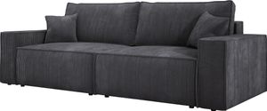 DomoHome Univerzální rohová sedací souprava Kasjo s funkcí spaní a lůžkem Měkká tkanina Flexibilní nastavitelná pravé rozložení Plocha na spaní: 205x135 cm Rozměr: 245x90x83 cm Barva: grafitová DomoHome Univerzální rohová sedací souprava Kasjo s funkcí spaní a lůžkem Měkká tkanina Flexibilní nastavitelná pravé rozložení Plocha na spaní: 205x135 cm Rozměr: 245x90x83 cm Barva: grafitová