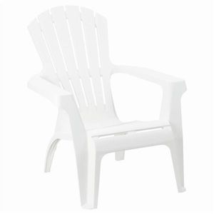 Gartensessel / Deckchair Dolomiti stapelbar weiß Kunststoff