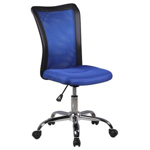 Amstyle detská stolička LUKAS modrá pre deti od 6 rokov s operadlom a mäkkými podlahovými kolieskami stolička pre mladých ; SPM1.316