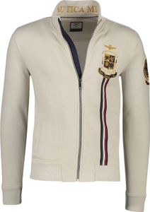 beige Weste Aeronautica Militare Stehkragen Baumwolle beige Weste Aeronautica Militare Stehkragen Baumwolle