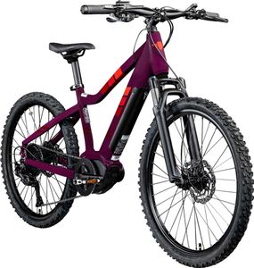 Zündapp Z240 E Bike Mountainbike 24 Zoll EMTB 130-145 cm Jugendliche ab ca. 8 Jahre Pedelec Fahrrad 9 Gang Mittelmotor lila