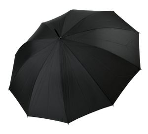 Resckodd Regenschirm Stockschirm Herren Automatik Uni Schwarz
