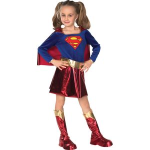 Supergirl - "Deluxe" Kostüm - Damen BN5181 (L) (Blau/Rot/Gold)