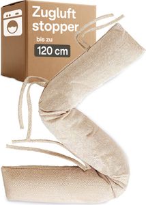 Zugluftstopper für Fenster bis 120cm - Waschbar - Energiesparend - Extra Lang & Schwer - Auch für breite Türen - Beige Zugluftstopper für Fenster bis 120cm - Waschbar - Energiesparend - Extra Lang & Schwer - Auch für breite Türen - Beige