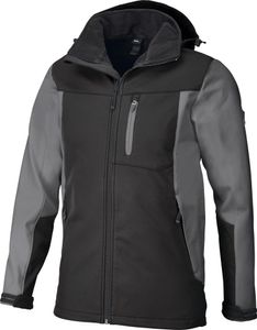 FHB Jacke Jannik Softshell Gr. M grau/schwarz