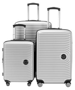 HAUPTSTADTKOFFER - Mitte - Koffer-Set 3 Trolley Hartschale, TSA, XXL Erweiterung, 4 Rollen (S, M & L),matt Weiß