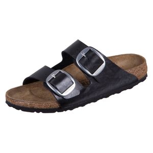 Birkenstock Arizona Big Buckle Damen Pantolette in Grau, Größe 39