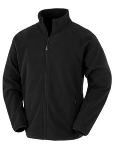 Result Genuine Recycled Herren Fleece-Jacke Recycled Fleece Polarthermic Jacket R903X Schwarz Black S