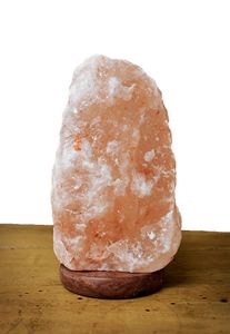 salzlampe Stein 19 cm Salzkristall 2-3 kg orange