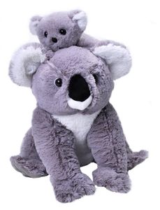 Wild Republic 24087 Koala mit Baby Mutter & Kind ca 30cm Plüsch Kuscheltier