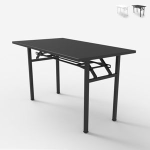 Foldesk Plus 120x60cm Klappbarer Schreibtisch für das Büro, platzsparend, 2 Ebenen