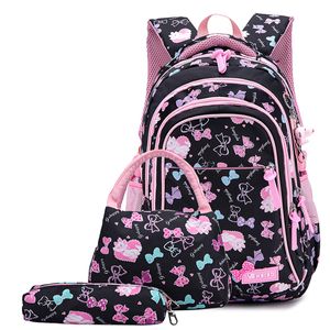 Schulrucksack Schulranzen Schultasche Sports Rucksack Freizeitrucksack Daypacks Backpack für Mädchen Jungen & Kinder Jugendliche mit der Großen Kapazität (Schmetterling Set)