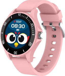 Maxlife, vodotěsné Bluetooth chytré hodinky pro děti IP68, jemně růžové