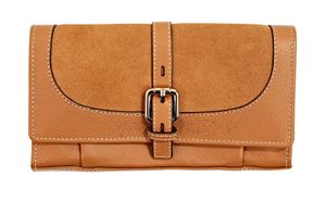 Esprit Brooke Leather Wallet Leder Geldbörse Portmonee 022EA1V328, Farbe:Cognac