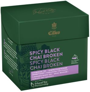 EILLES TEE Tea Diamond SPICY BLACK CHAI Broken im Pyramidenbeutel, 20er Box