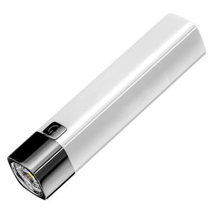 LED Searchlight High Power Multi-Modes Tragbare LED-Taschenlampe wieder aufladbare Zoom-Taschenlampe für Camping-Weiss