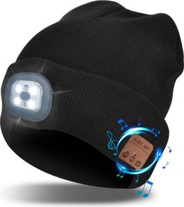 LED Bluetooth Mütze mit Licht, Beleuchtete Mütze Aufladbar USB für Männer und Frauen, Einstellbare Helligkeit Stirnlampe Winter Beanie Mütze mit Licht, Uni Winter Wärmer Strickmütze mit Licht LED Bluetooth Mütze mit Licht, Beleuchtete Mütze Aufladbar USB für Männer und Frauen, Einstellbare Helligkeit Stirnlampe Winter Beanie Mütze mit Licht, Uni Winter Wärmer Strickmütze mit Licht