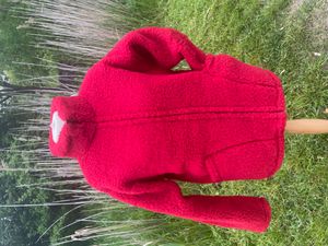 LAMMFELLIO - Damen Wolljacke - MERINO Schurwolle 100% Wolle - rot - Gr. M