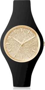 Ice-Watch ICE GLITTER Black Gold Small Uhr Damenuhr Kautschuk schwarz Ice-Watch ICE GLITTER Black Gold Small Uhr Damenuhr Kautschuk schwarz