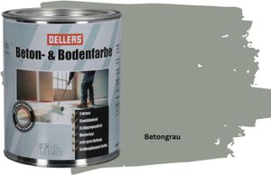 OELLERS Beton- & Bodenfarbe Grau 1L Betonfarbe für Garagen, Keller, Werkstätten etc.
