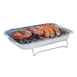 BBQ Collection jednorázový gril - 31 x 24 x 4,8 cm - až 600 g uhlí - 2 hodiny - 4 osoby