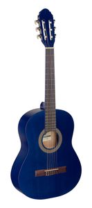 Stagg C410 M BLUE 1/2 Kindergitarre Konzertgitarre blau matt klassische Gitarre mit Lindendecke