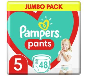 Pampers-Hosen 12 kg–17 kg, Größe 5–JUNIOR, 48 Stück
