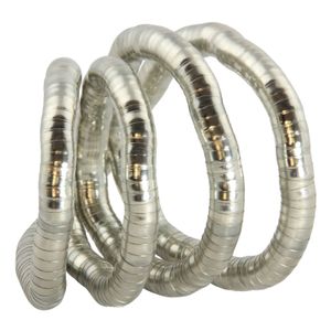 Halskette - biegsame Schlangenkette - uni - silberfarben - 10 mm
