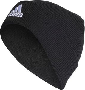 ADIDAS LOGO BEANIE CUF 000 BLACK/WHITE 000 BLACK/WHITE Jeden rozmiar