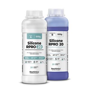 R PRO 20 Tekutý silikónový kaučuk, odtlačovací silikón mäkký 1:1 (1 kg)