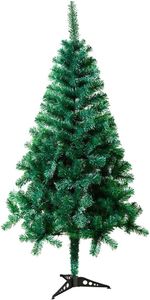 TRMLBE Weihnachtsbaum Künstlich 120cm (Ø ca. 60 cm) mit 180 Spitzen Schnellaufbau Klapp-SchirmsÄstem Tannenbaum Künstlich mit Plastik Ständer Christbaum Weihnachtsdeko - 120CM Tannenbaum Grün PVC