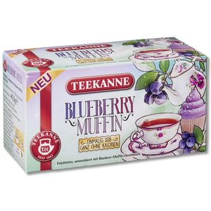 Teekanne Blueberry Muffin Einmalig Süß Früchtetee aromatisiert 41g