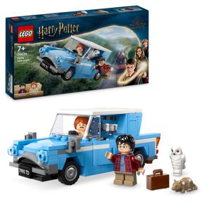 LEGO Harry Potter Fliegender Ford Anglia, baubares Spielzeug-Auto für Kinder, Geschenk für Jungs, Mädchen und alle Fans ab 7 Jahren, Set mit 2 Mini-Figuren inkl. Ron Weasley für Rollenspiele 76424