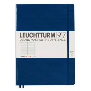 Leuchtturm1917 Notizbuch A4 slim marine liniert