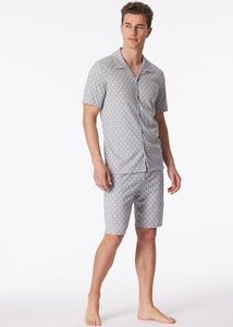 Schiesser Herren Pyjama kurz grau-mel. 56  ST