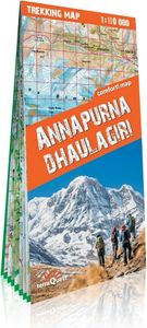 Trekingová mapa - Annapurna a Dhaulagiri 1:110 000